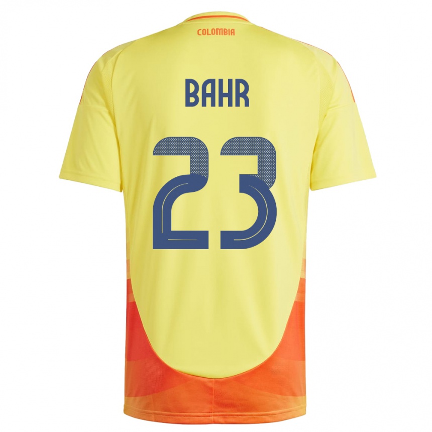 Kids Football Colombia Elexa Bahr #23 Yellow Home Jersey 24-26 T-Shirt