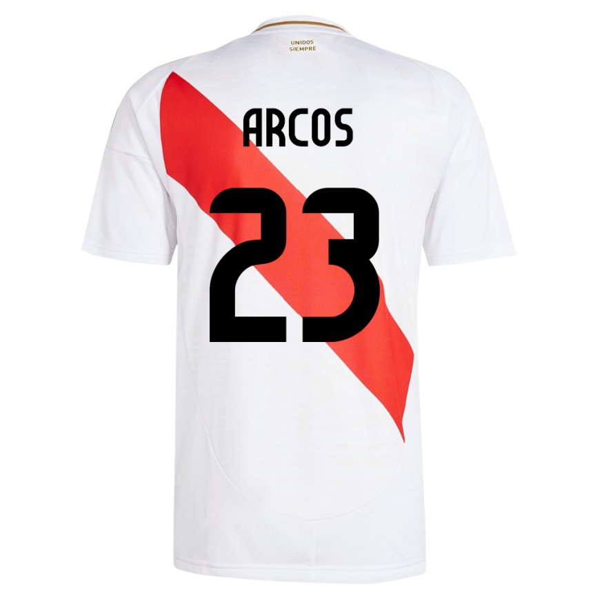 Kids Football Peru Lucía Arcos #23 White Home Jersey 24-26 T-Shirt