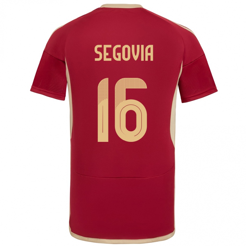 Kids Football Venezuela Telasco Segovia #16 Burgundy Home Jersey 24-26 T-Shirt