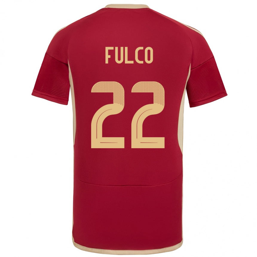 Kids Football Venezuela Pedro Fulco #22 Burgundy Home Jersey 24-26 T-Shirt