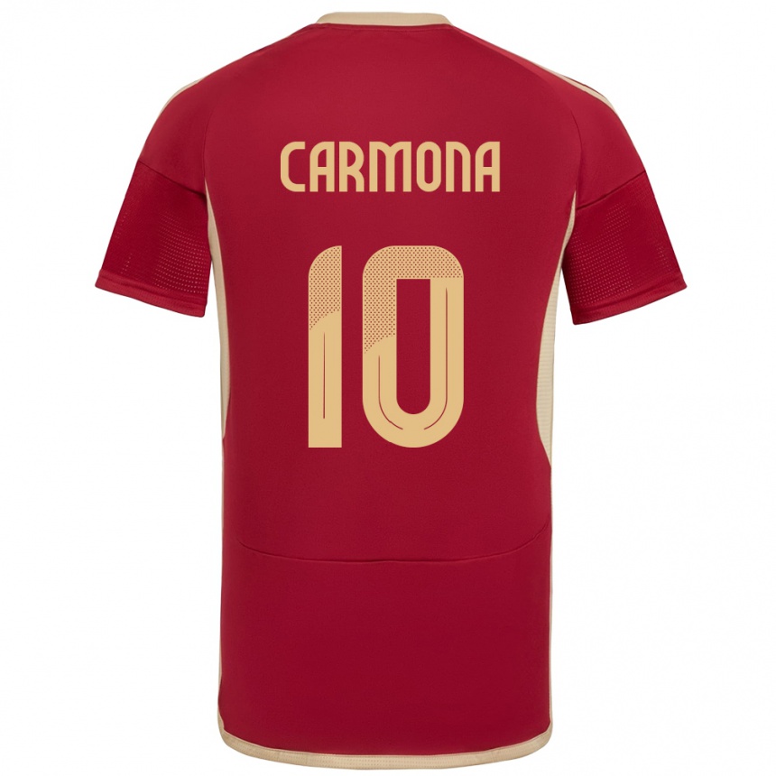 Kids Football Venezuela Wikelman Carmona #10 Burgundy Home Jersey 24-26 T-Shirt