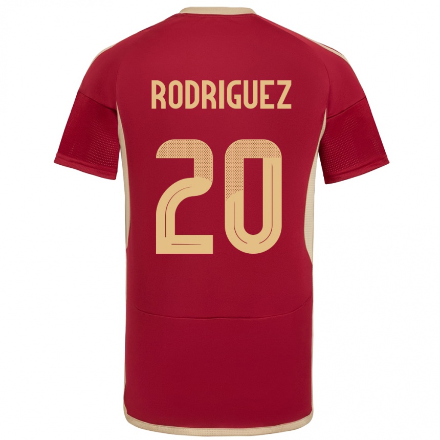 Kids Football Venezuela Dayana Rodríguez #20 Burgundy Home Jersey 24-26 T-Shirt