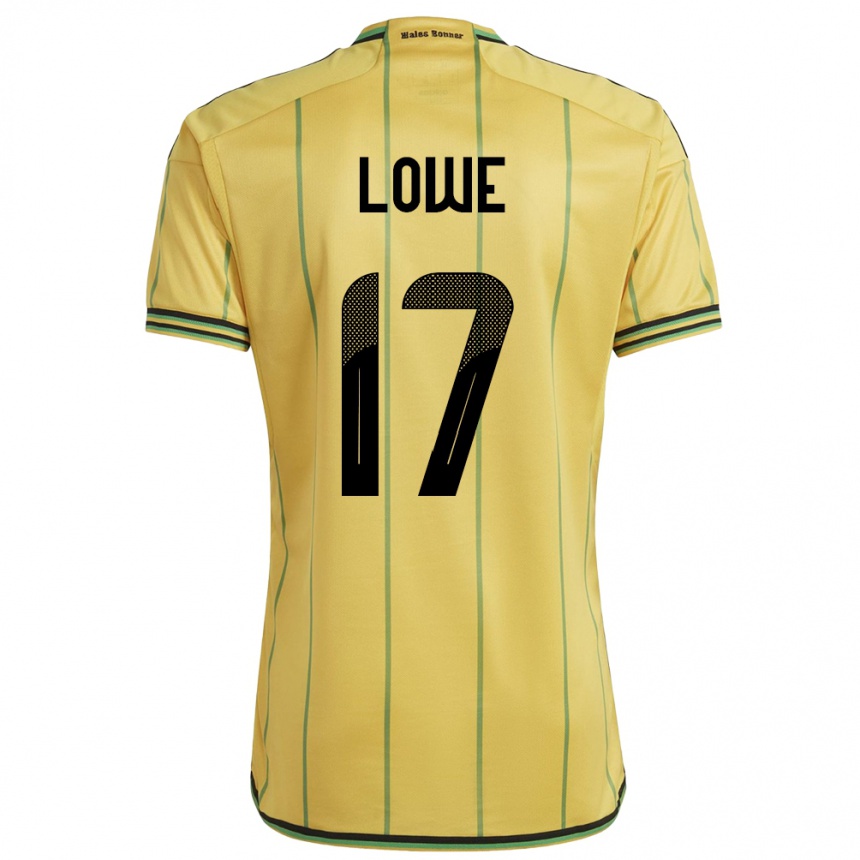 Kids Football Jamaica Damion Lowe #17 Yellow Home Jersey 24-26 T-Shirt