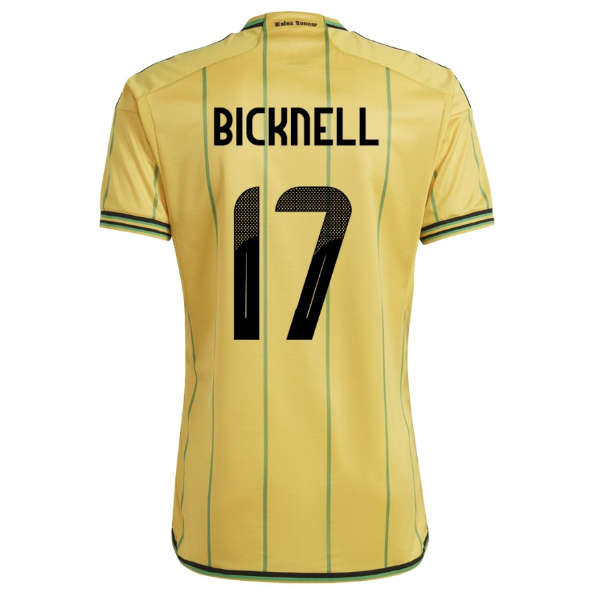 Kids Football Jamaica Alexander Bicknell #17 Yellow Home Jersey 24-26 T-Shirt