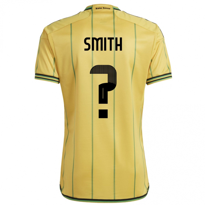 Kids Football Jamaica Andrene Smith #0 Yellow Home Jersey 24-26 T-Shirt