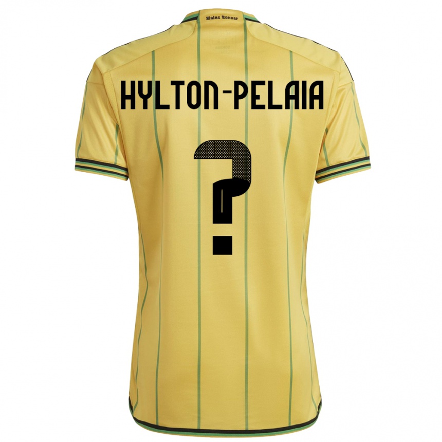 Kids Football Jamaica Jayda Hylton-Pelaia #0 Yellow Home Jersey 24-26 T-Shirt