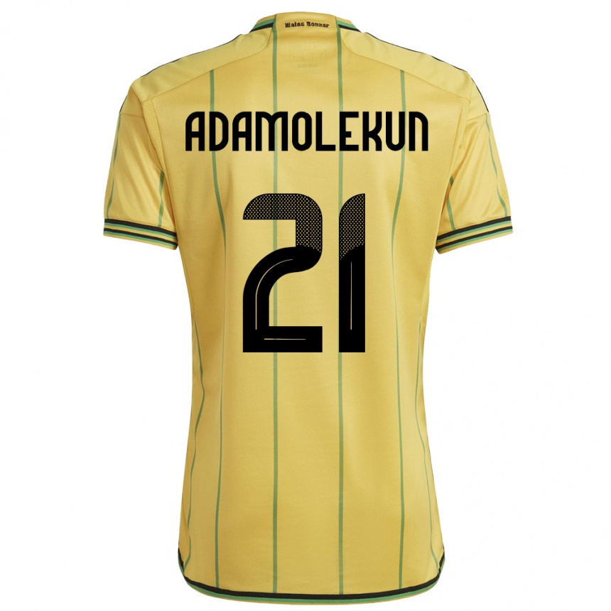 Kids Football Jamaica Olufolasade Adamolekun #21 Yellow Home Jersey 24-26 T-Shirt