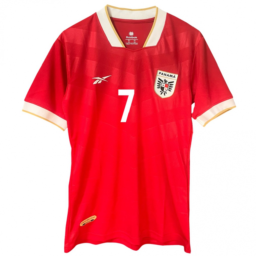 Kids Football Panama Kevin Walder #7 Red Home Jersey 24-26 T-Shirt