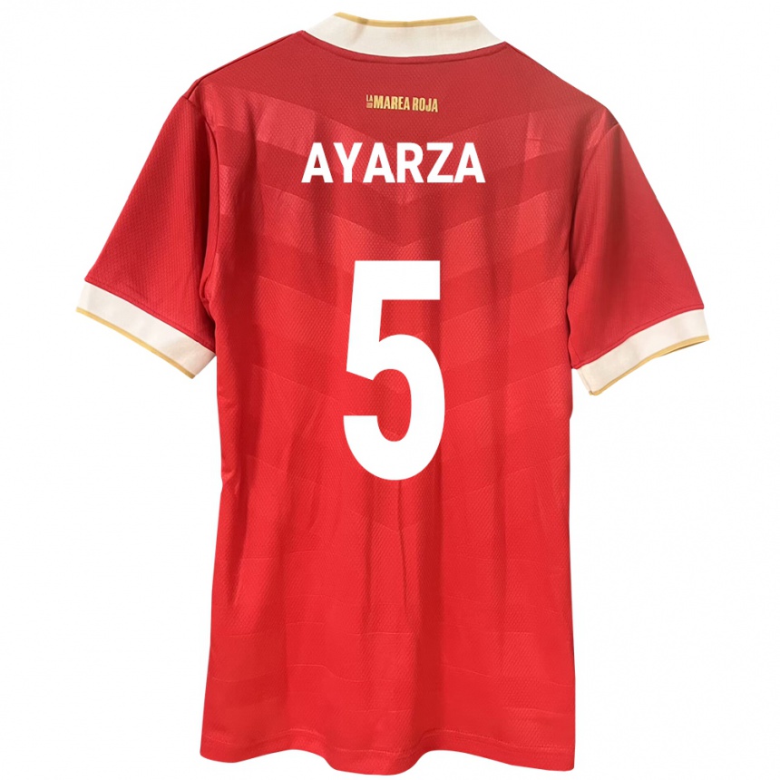 Kids Football Panama Abdiel Ayarza #5 Red Home Jersey 24-26 T-Shirt