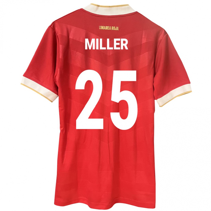 Kids Football Panama Roderick Miller #25 Red Home Jersey 24-26 T-Shirt