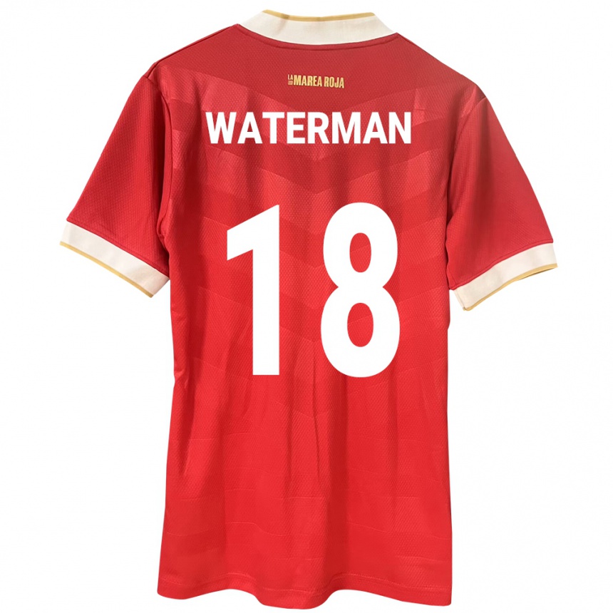 Kids Football Panama Cecilio Waterman #18 Red Home Jersey 24-26 T-Shirt
