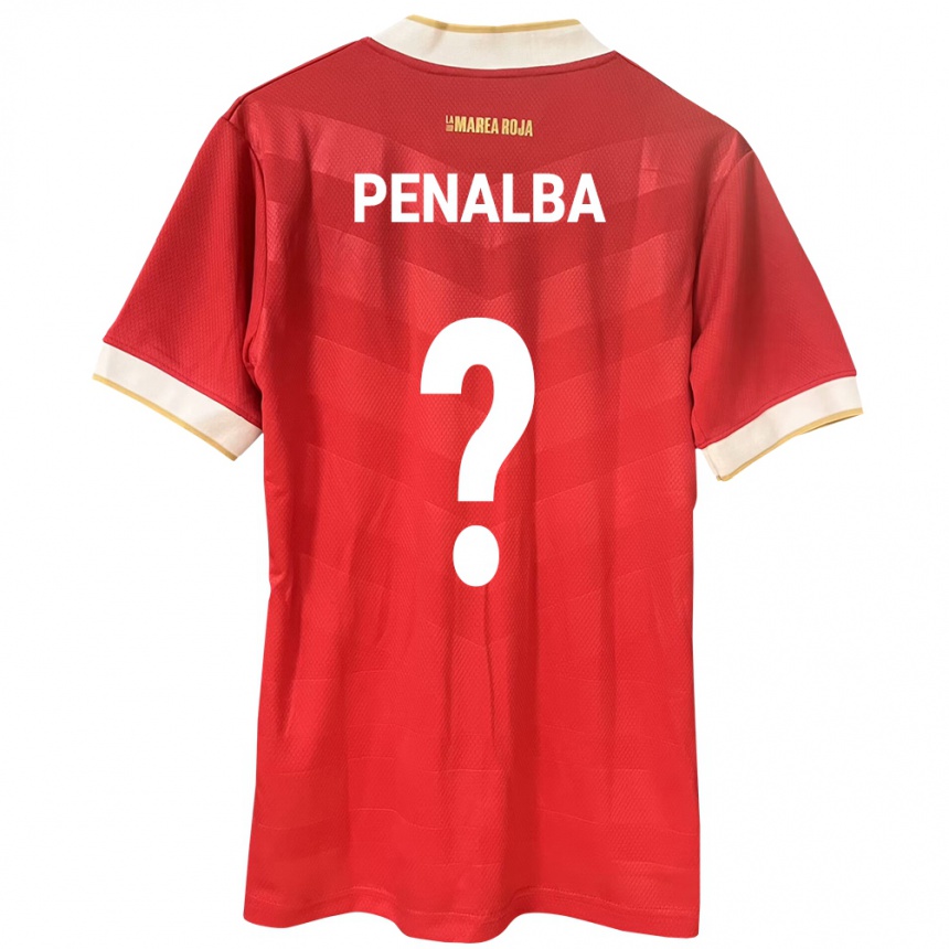 Kids Football Panama Óscar Peñalba #0 Red Home Jersey 24-26 T-Shirt