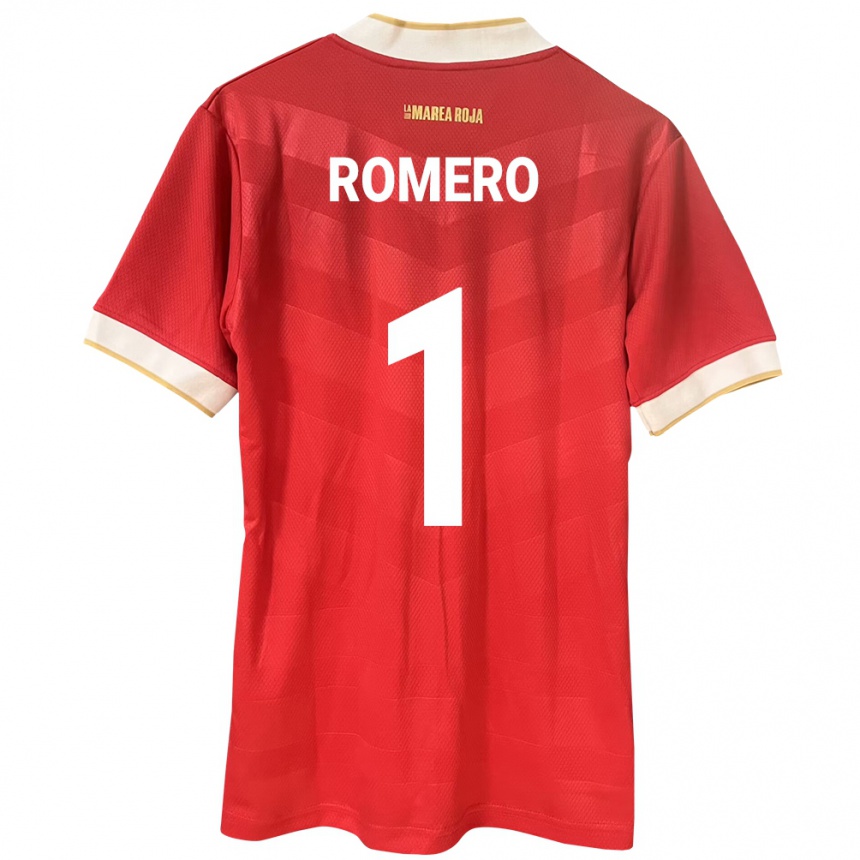 Kids Football Panama Manuel Romero #1 Red Home Jersey 24-26 T-Shirt