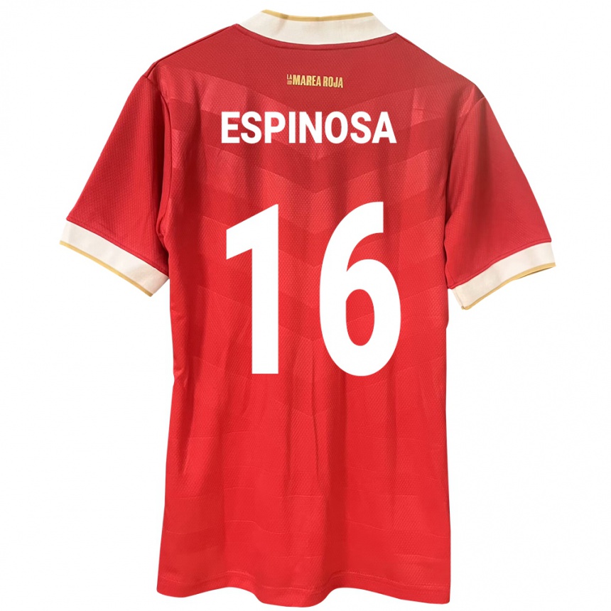 Kids Football Panama Rebeca Espinosa #16 Red Home Jersey 24-26 T-Shirt