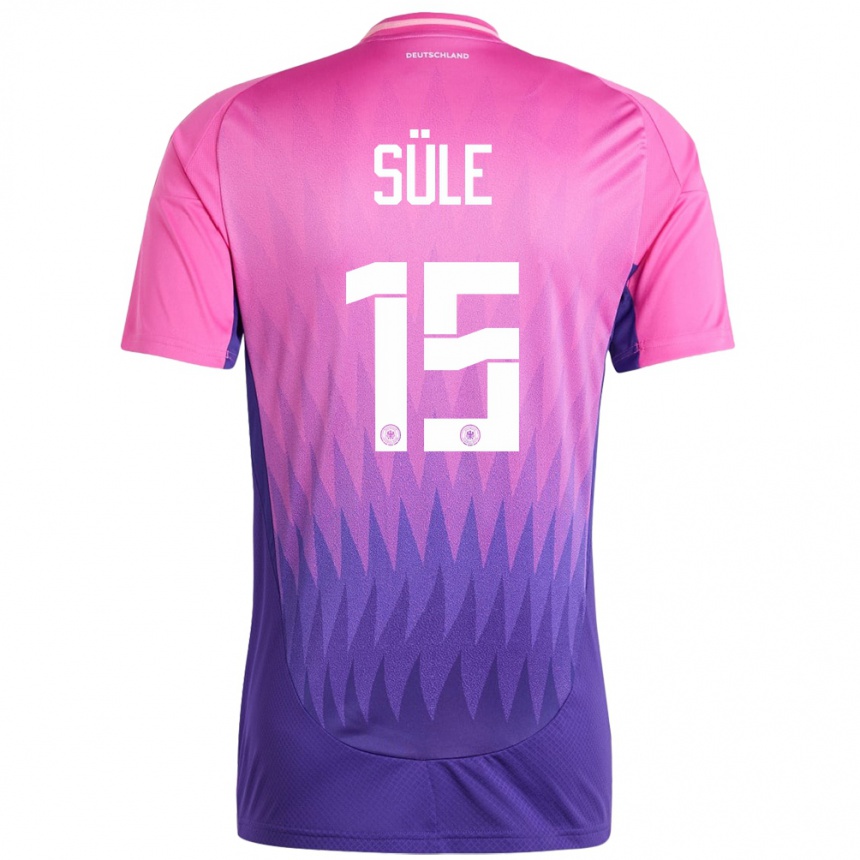 Kids Football Germany Niklas Sule #15 Pink Purple Away Jersey 24-26 T-Shirt