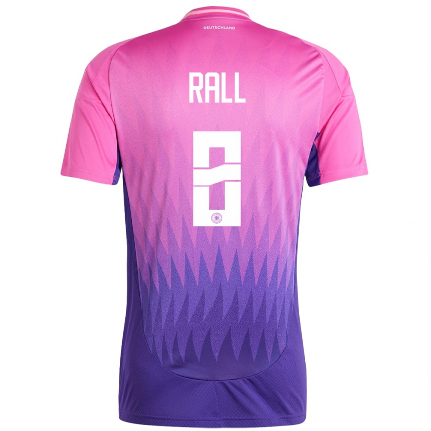 Kids Football Germany Maximiliane Rall #8 Pink Purple Away Jersey 24-26 T-Shirt