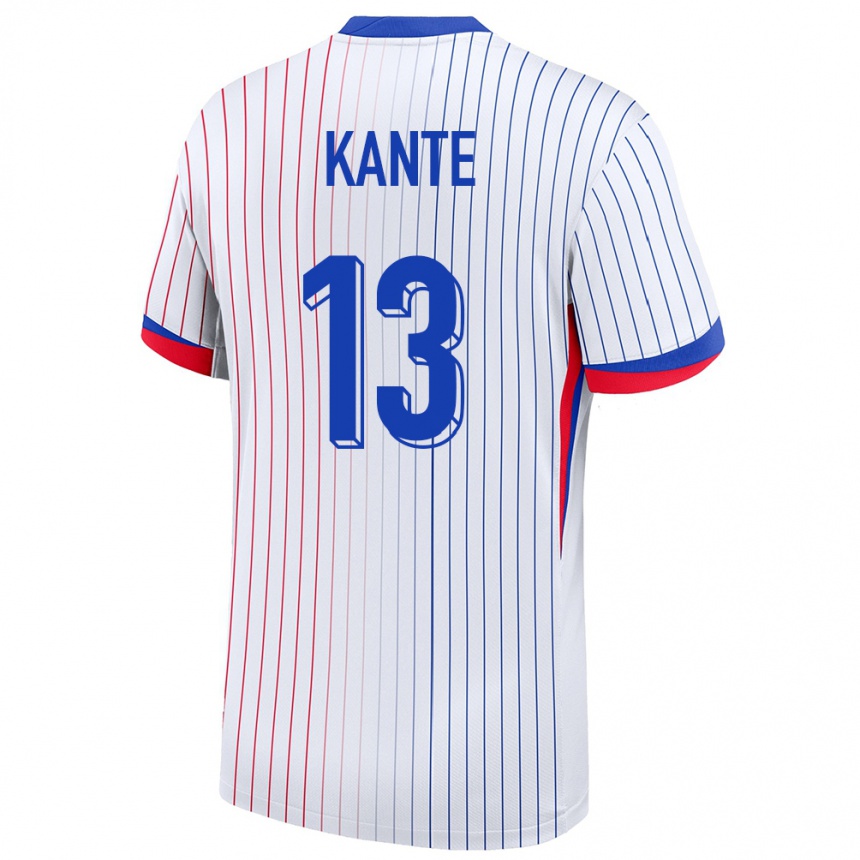 Kids Football France N Golo Kante #13 White Away Jersey 24-26 T-Shirt