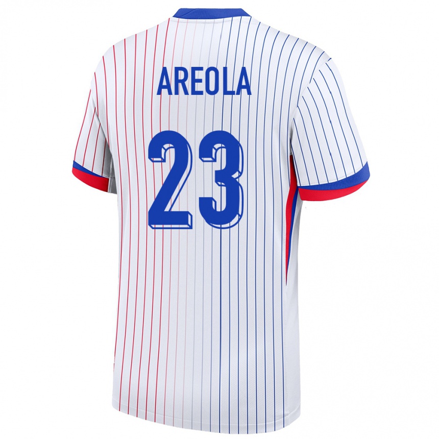 Kids Football France Alphonse Areola #23 White Away Jersey 24-26 T-Shirt