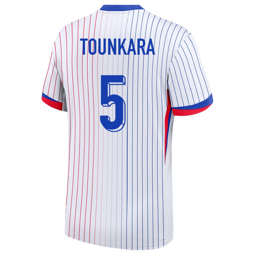 Kids Football France Aissatou Tounkara #5 White Away Jersey 24-26 T-Shirt