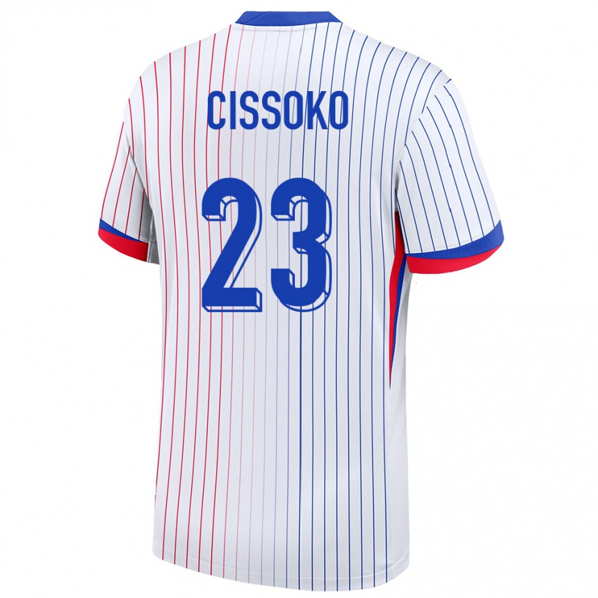 Kids Football France Hawa Cissoko #23 White Away Jersey 24-26 T-Shirt