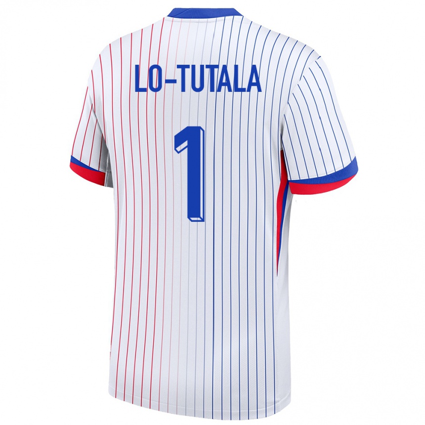 Kids Football France Thimothee Lo Tutala #1 White Away Jersey 24-26 T-Shirt