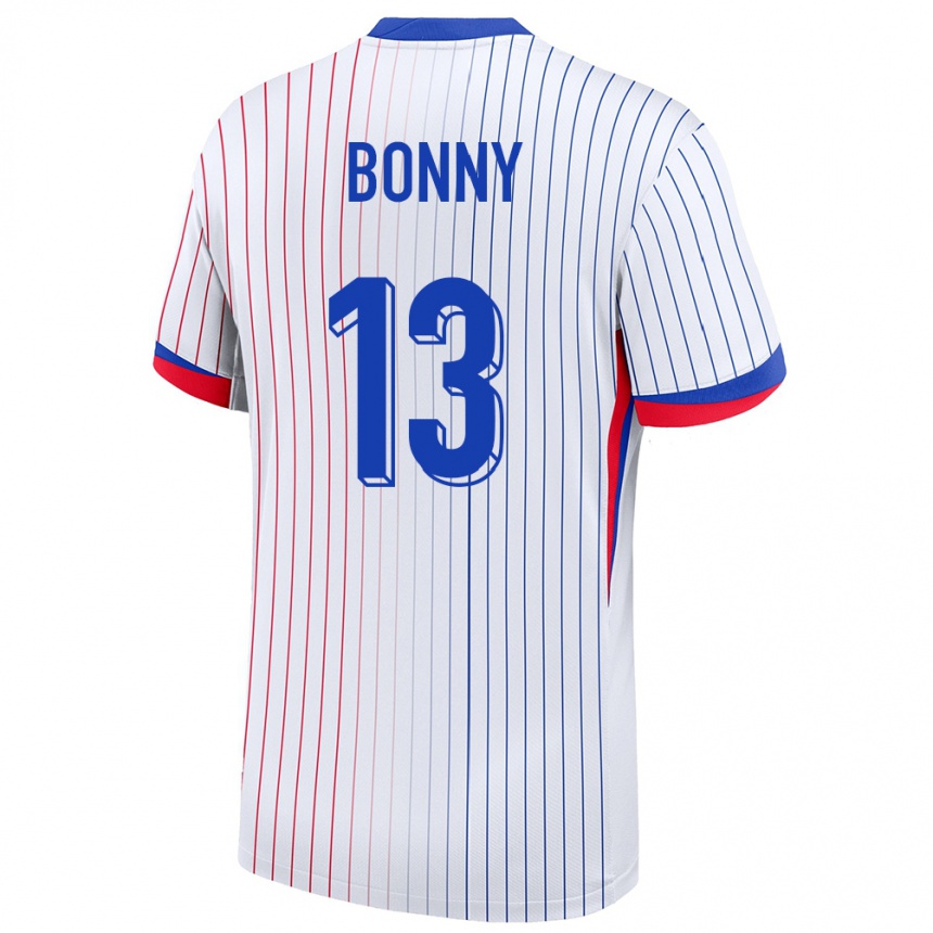 Kids Football France Ange Yoan Bonny #13 White Away Jersey 24-26 T-Shirt