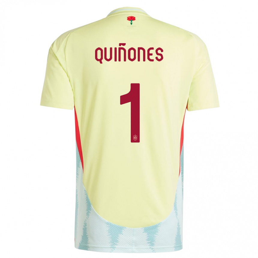 Kids Football Spain Mariasun Quinones #1 Yellow Away Jersey 24-26 T-Shirt