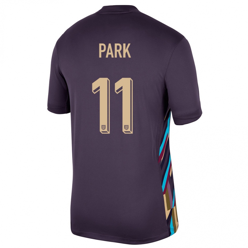 Kids Football England Jess Park #11 Dark Raisin Away Jersey 24-26 T-Shirt