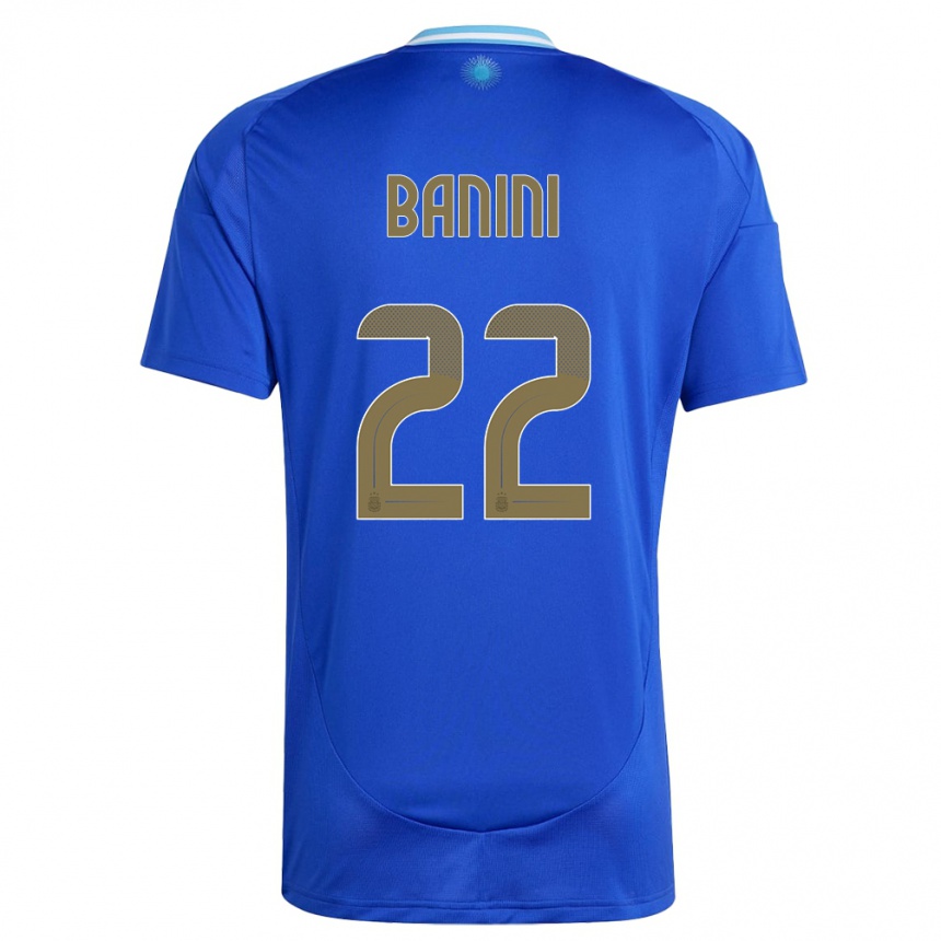 Kids Football Argentina Estefania Banini #22 Blue Away Jersey 24-26 T-Shirt