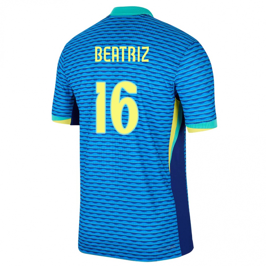 Kids Football Brazil Beatriz #16 Blue Away Jersey 24-26 T-Shirt