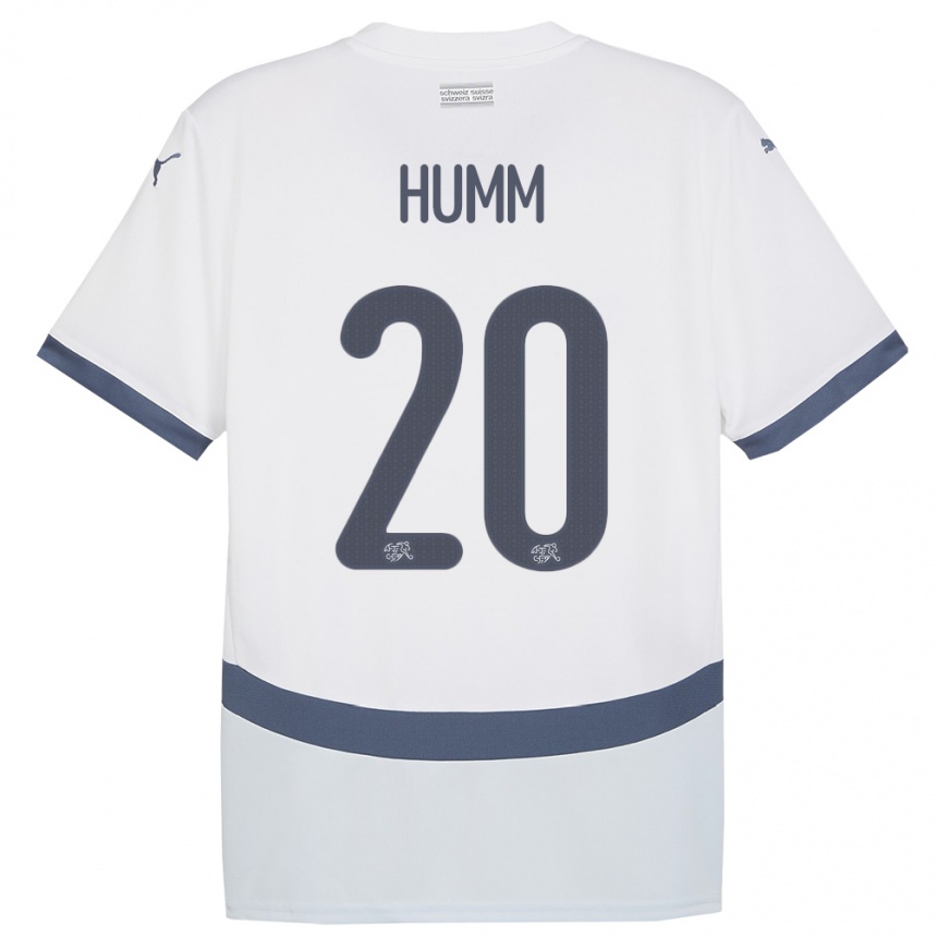 Kids Football Switzerland Fabienne Humm #20 White Away Jersey 24-26 T-Shirt