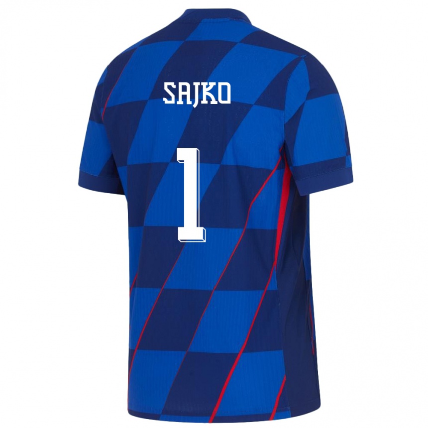 Kids Football Croatia Tin Sajko #1 Blue Away Jersey 24-26 T-Shirt