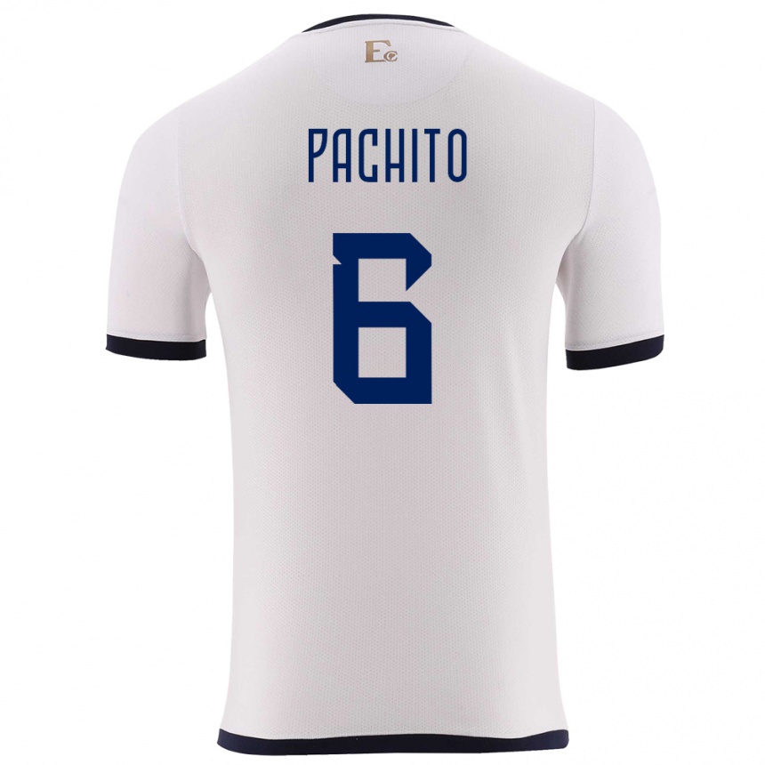 Kids Football Ecuador Angelica Pachito #6 White Away Jersey 24-26 T-Shirt