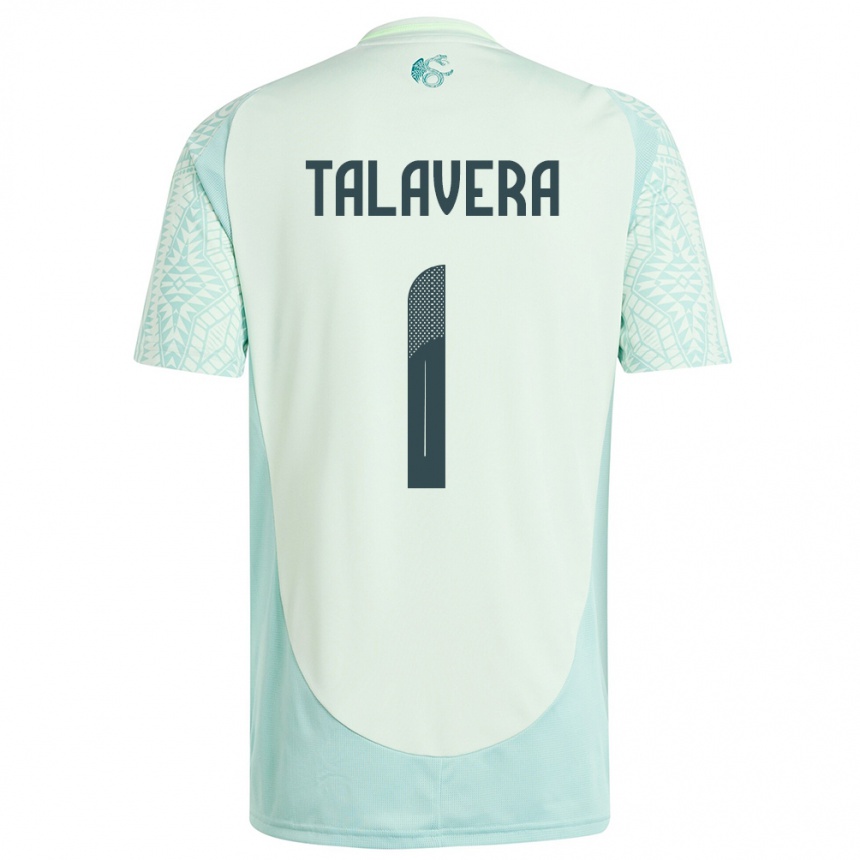 Kids Football Mexico Alfredo Talavera #1 Linen Green Away Jersey 24-26 T-Shirt