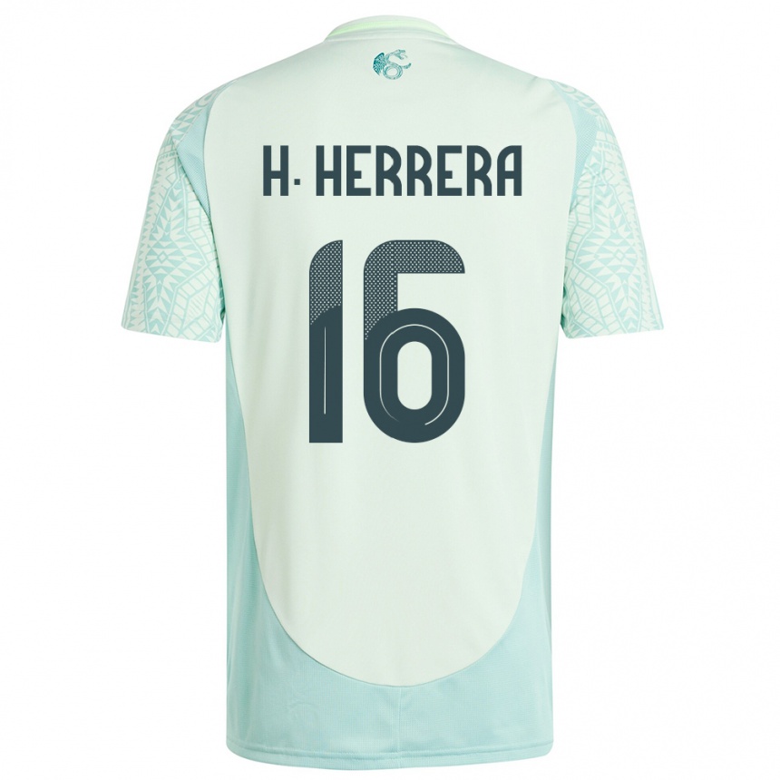 Kids Football Mexico Hector Herrera #16 Linen Green Away Jersey 24-26 T-Shirt