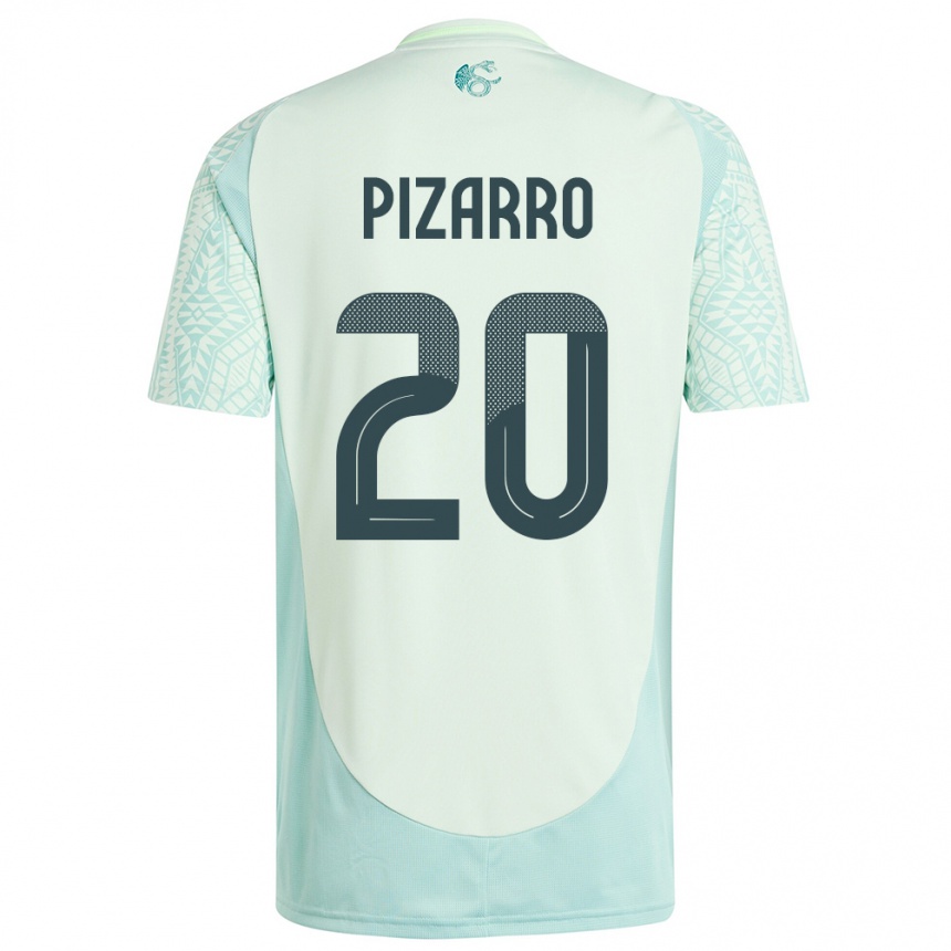 Kids Football Mexico Rodolfo Pizarro #20 Linen Green Away Jersey 24-26 T-Shirt