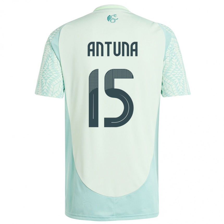 Kids Football Mexico Uriel Antuna #15 Linen Green Away Jersey 24-26 T-Shirt