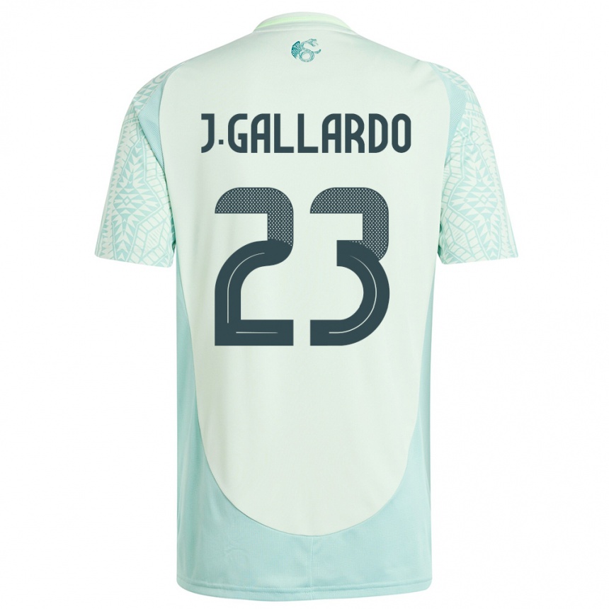 Kids Football Mexico Jesus Gallardo #23 Linen Green Away Jersey 24-26 T-Shirt