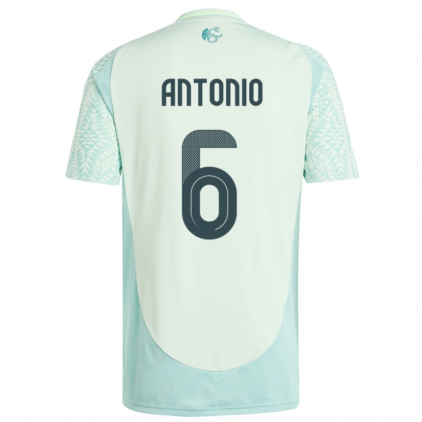 Kids Football Mexico Nancy Antonio #6 Linen Green Away Jersey 24-26 T-Shirt