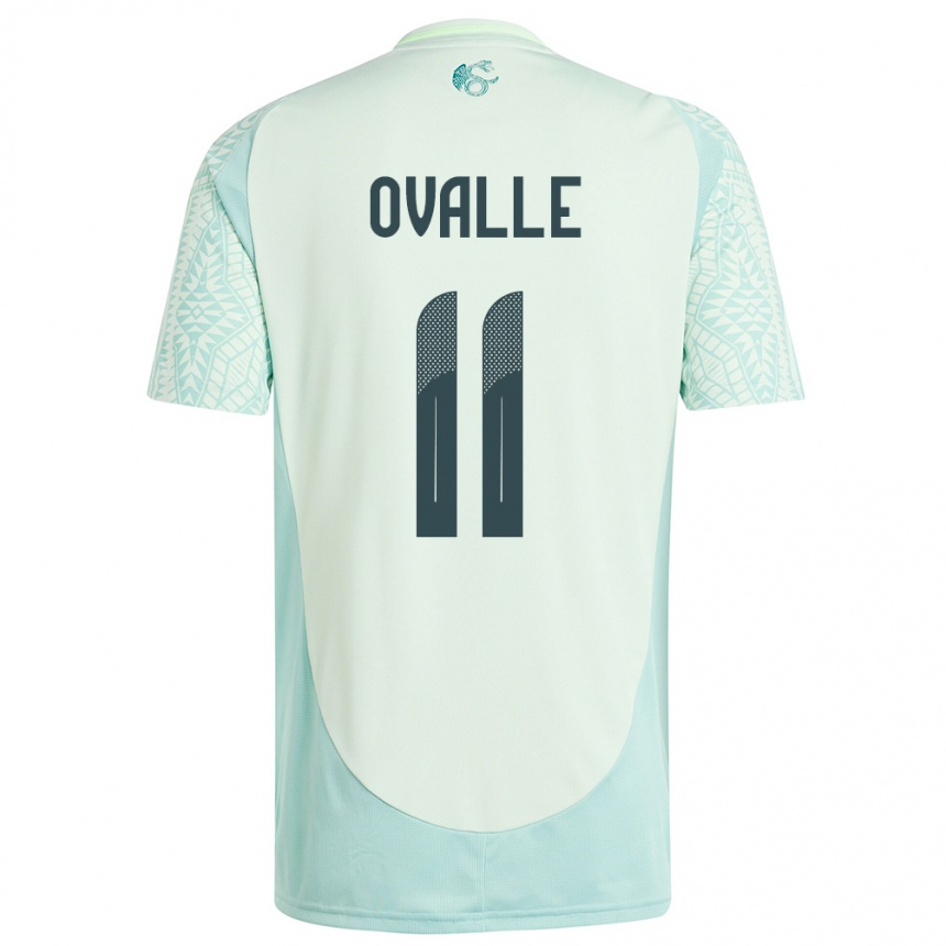 Kids Football Mexico Lizbeth Ovalle #11 Linen Green Away Jersey 24-26 T-Shirt