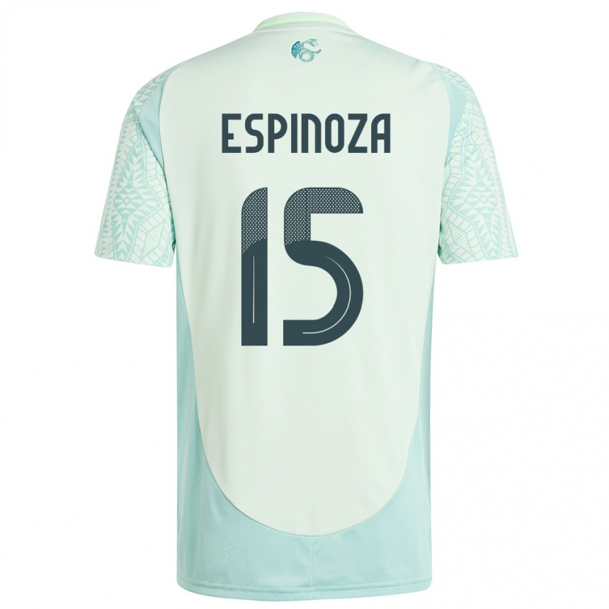 Kids Football Mexico Greta Espinoza #15 Linen Green Away Jersey 24-26 T-Shirt