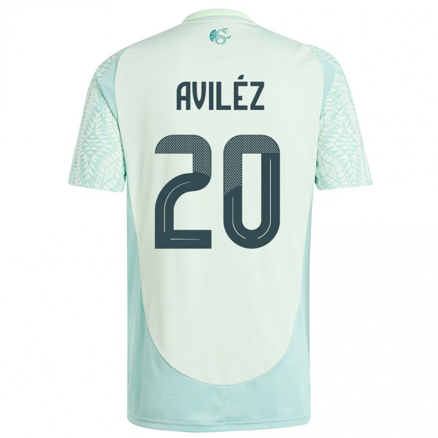 Kids Football Mexico Aylin Avilez #20 Linen Green Away Jersey 24-26 T-Shirt