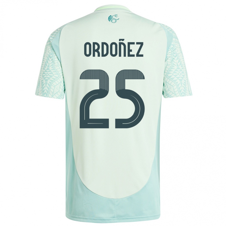 Kids Football Mexico Diana Ordonez #25 Linen Green Away Jersey 24-26 T-Shirt