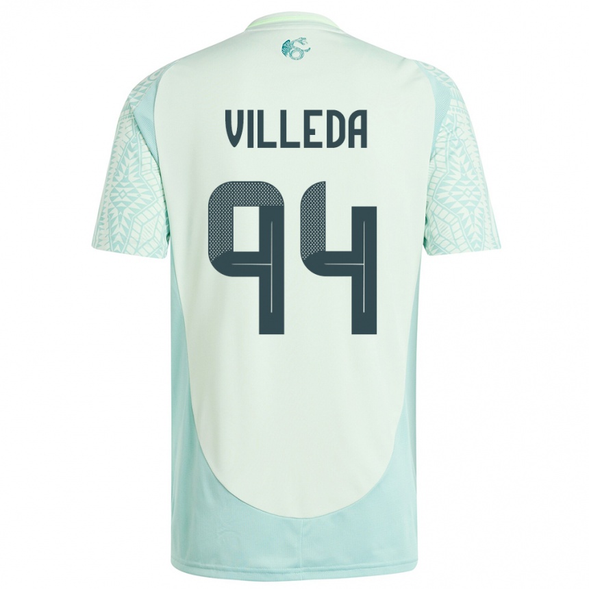 Kids Football Mexico Melany Villeda #94 Linen Green Away Jersey 24-26 T-Shirt