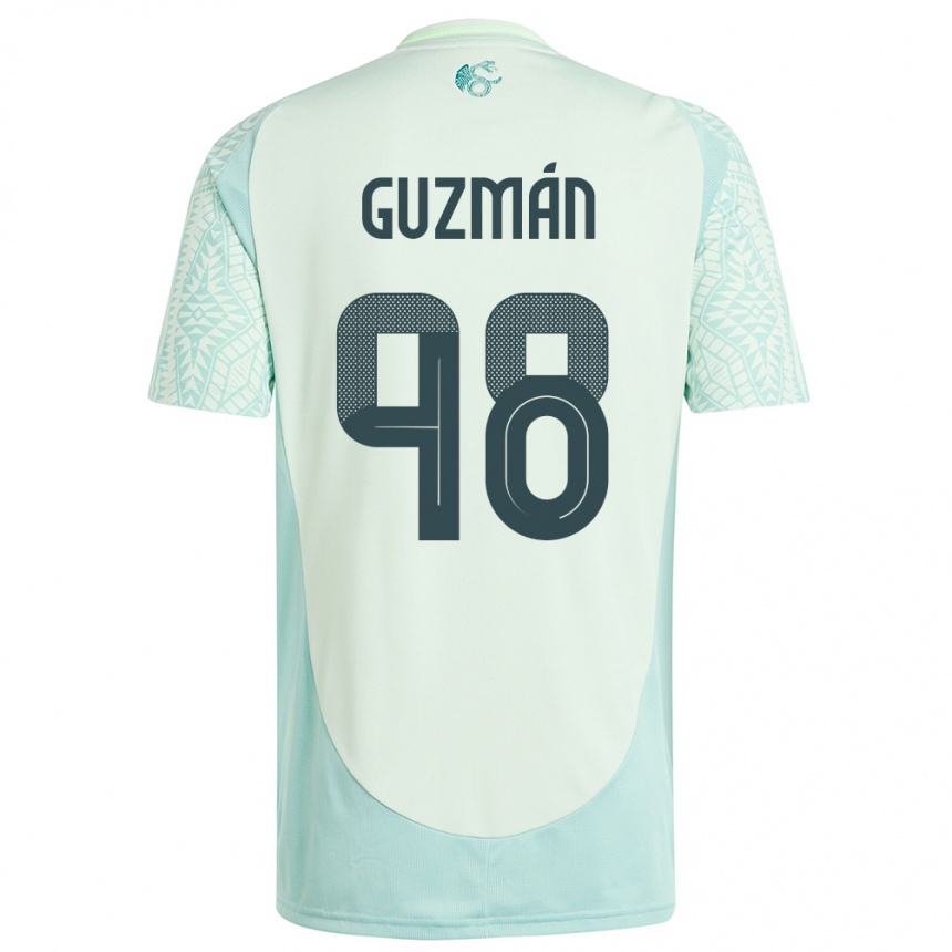 Kids Football Mexico Kinberly Guzman #98 Linen Green Away Jersey 24-26 T-Shirt