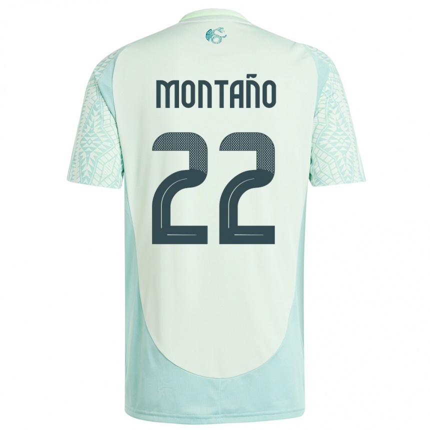 Kids Football Mexico Andres Montano #22 Linen Green Away Jersey 24-26 T-Shirt