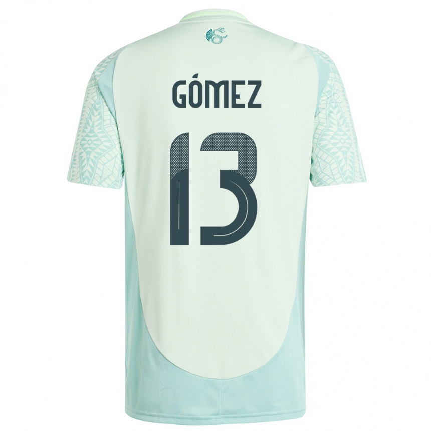 Kids Football Mexico Diego Gomez #13 Linen Green Away Jersey 24-26 T-Shirt