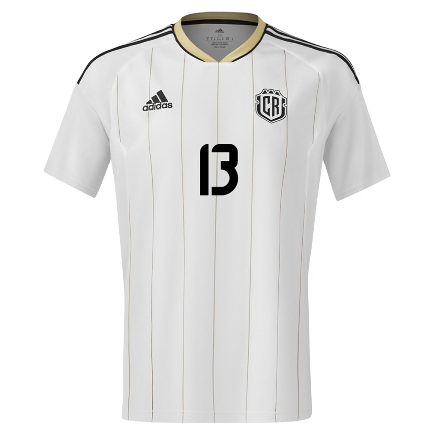 Kids Football Costa Rica Keral Rios #13 White Away Jersey 24-26 T-Shirt