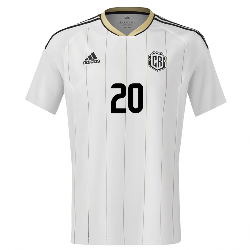 Kids Football Costa Rica Josimar Alcocer #20 White Away Jersey 24-26 T-Shirt