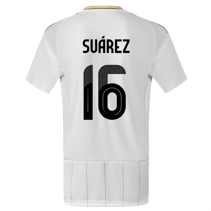 Kids Football Costa Rica Aaron Suarez #16 White Away Jersey 24-26 T-Shirt